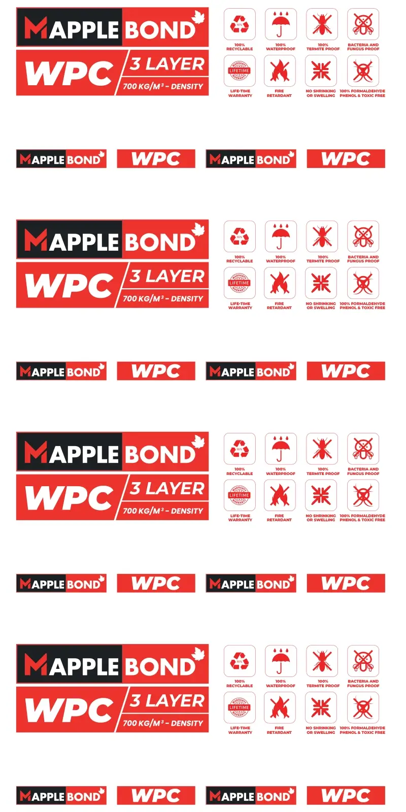 MappleBond 3 Layer WPC Board